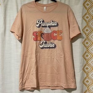 Pumpkin spice junkie graphic tee